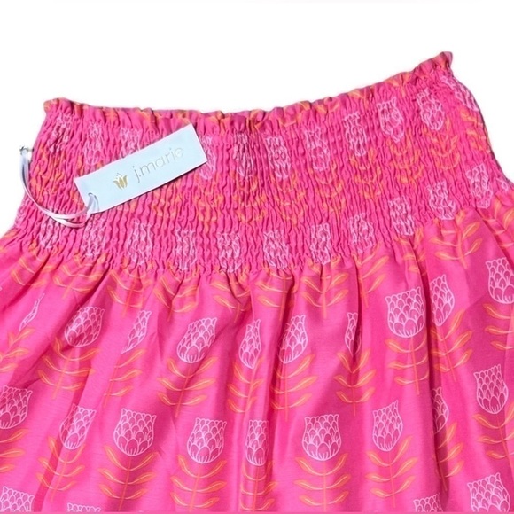 J. MARIE Women's Maeve Skort Medium Pink, Orange, & White Novelty Flower Print - Picture 6 of 16